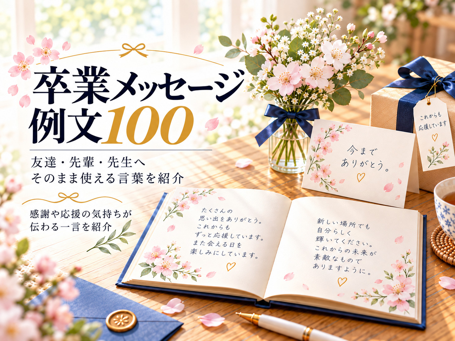 卒業メッセージ例文100選｜友達・先輩・先生へ贈る感動する言葉や短い一言