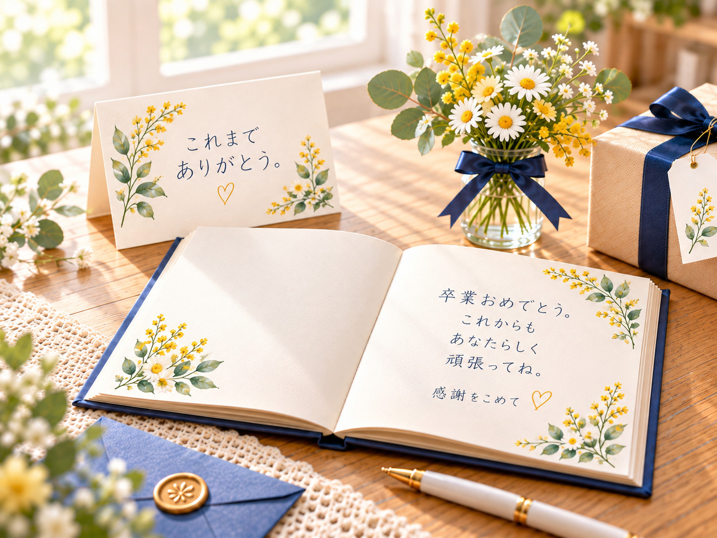 卒業メッセージ例文100選のアイキャッチ画像