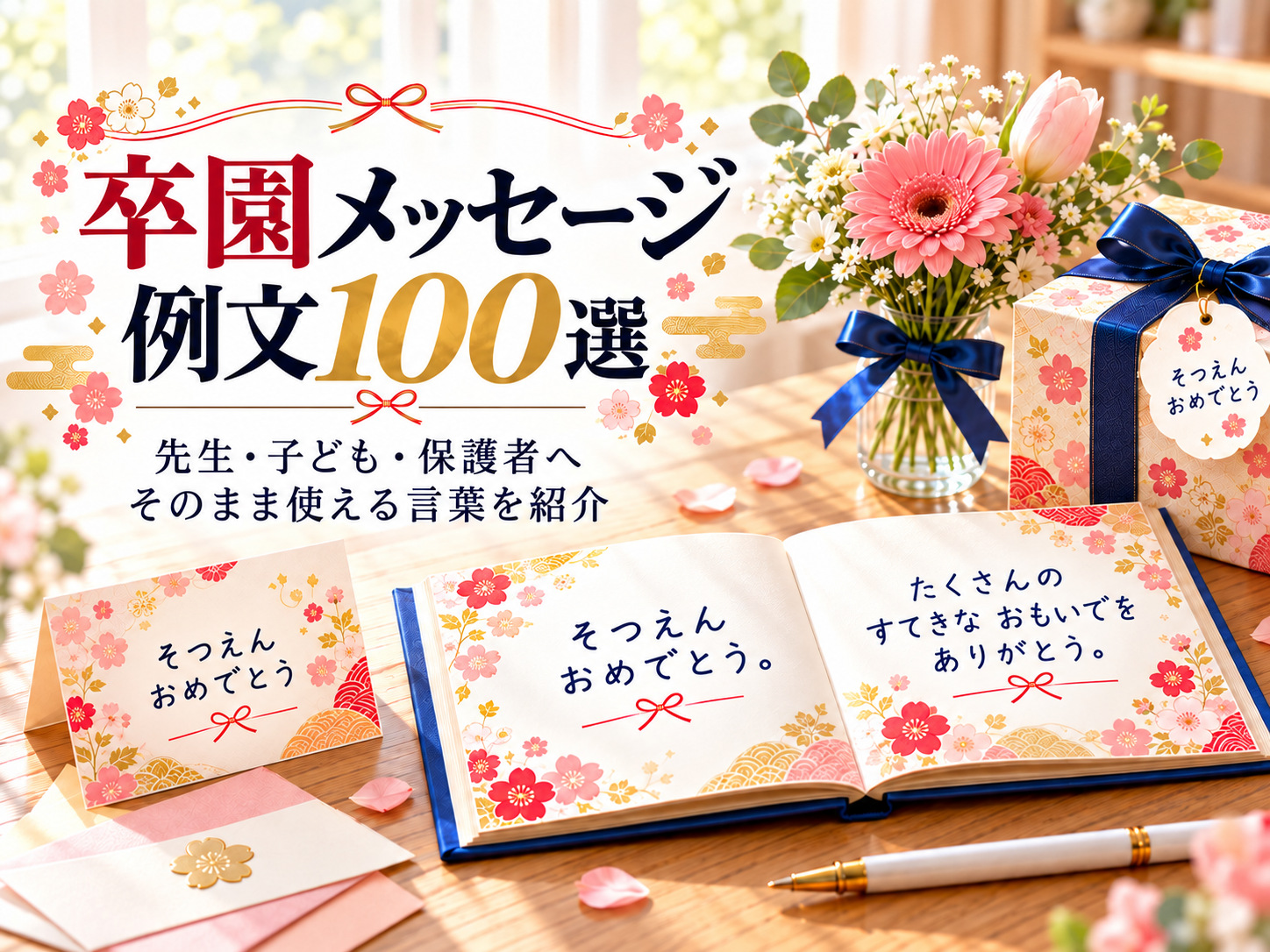 卒園メッセージ100選｜先生・子ども・保護者へ贈る感動の例文